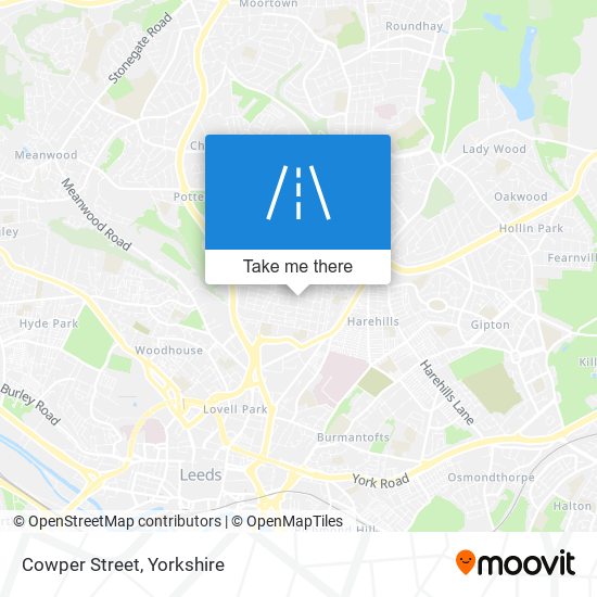 Cowper Street map