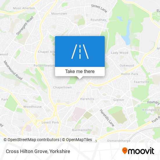 Cross Hilton Grove map