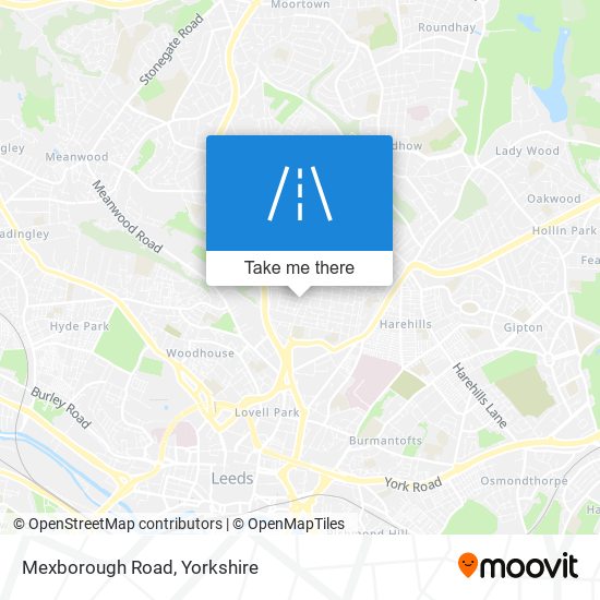 Mexborough Road map
