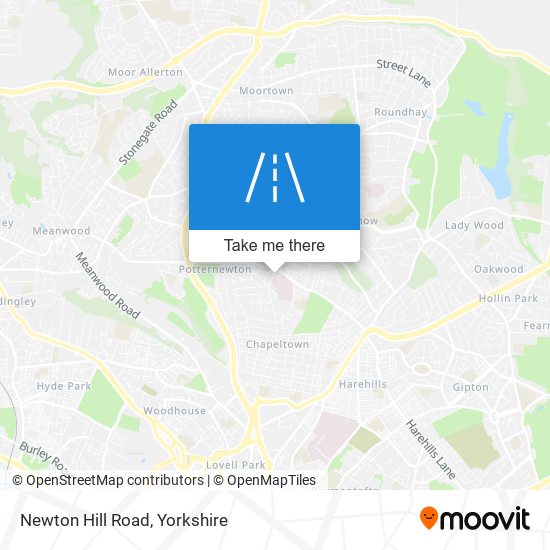 Newton Hill Road map