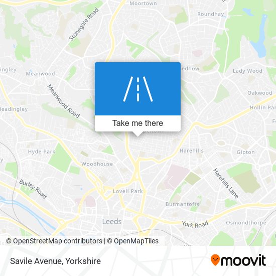 Savile Avenue map