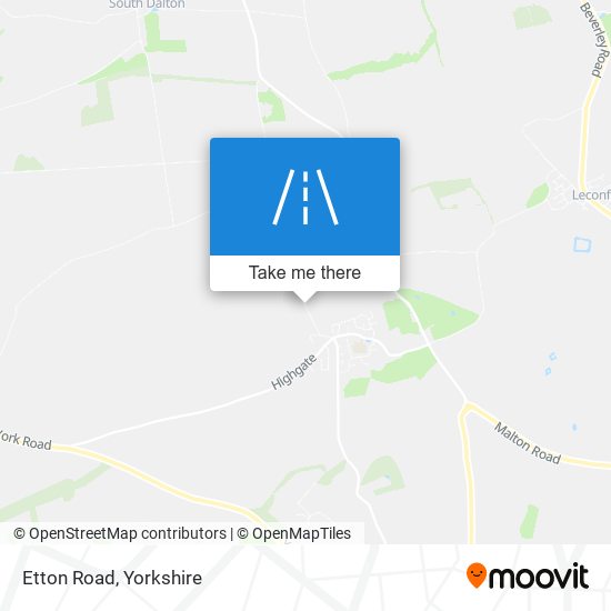 Etton Road map