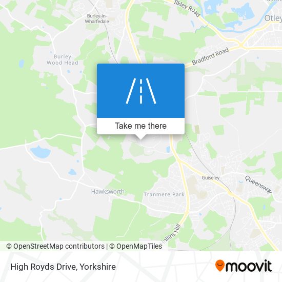 High Royds Drive map