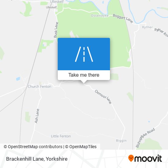 Brackenhill Lane map