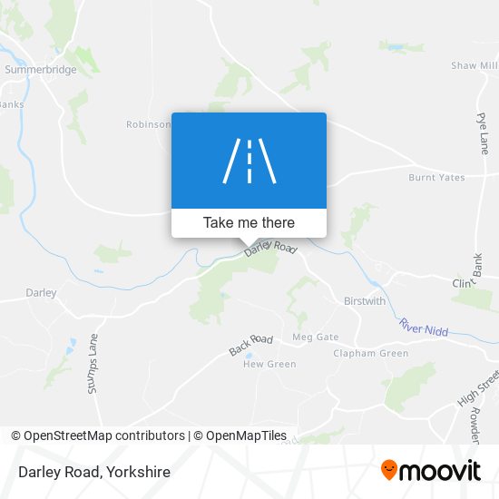 Darley Road map