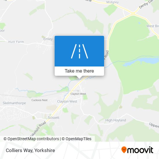 Colliers Way map