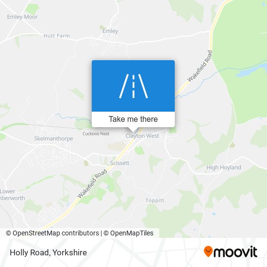 Holly Road map