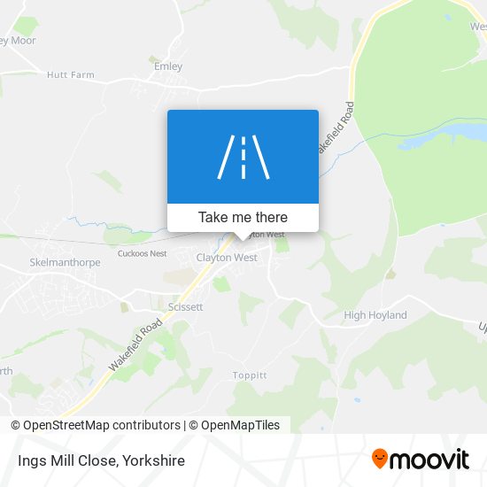 Ings Mill Close map