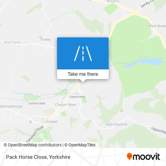 Pack Horse Close map