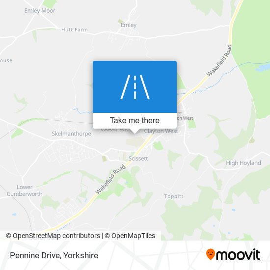 Pennine Drive map