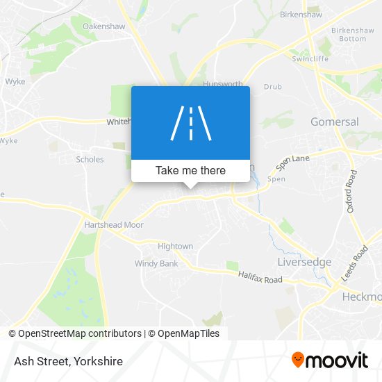 Ash Street map