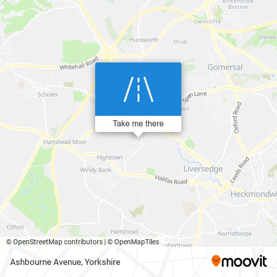 Ashbourne Avenue map