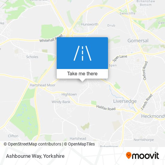 Ashbourne Way map
