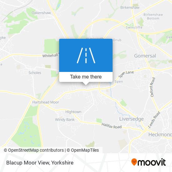 Blacup Moor View map