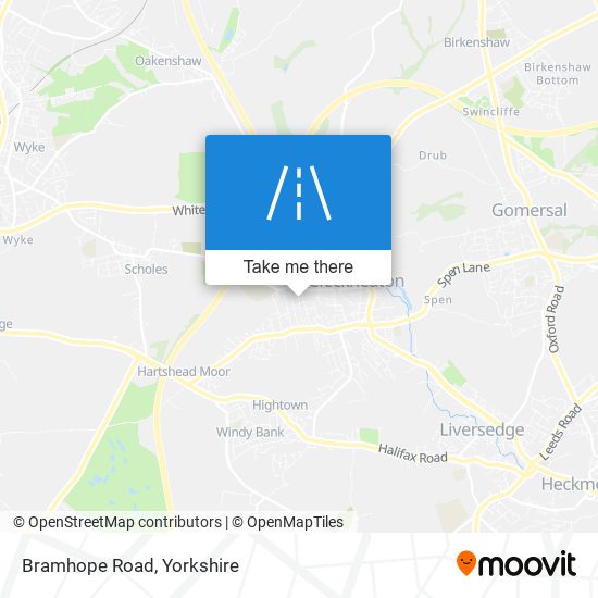 Bramhope Road map