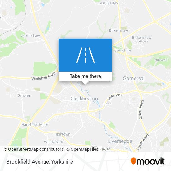 Brookfield Avenue map