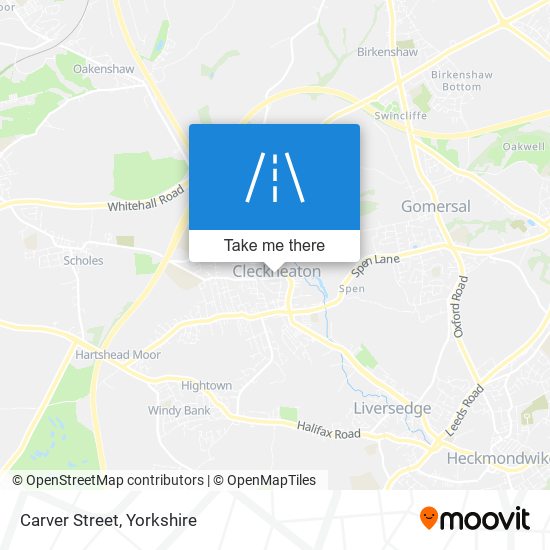Carver Street map