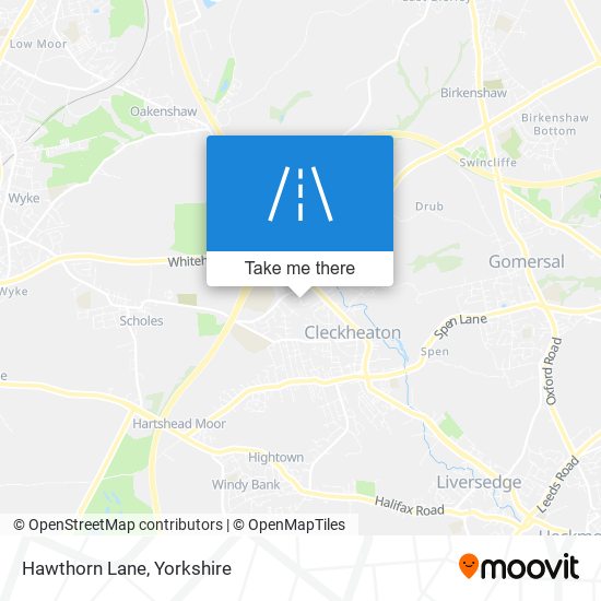 Hawthorn Lane map