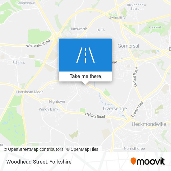 Woodhead Street map