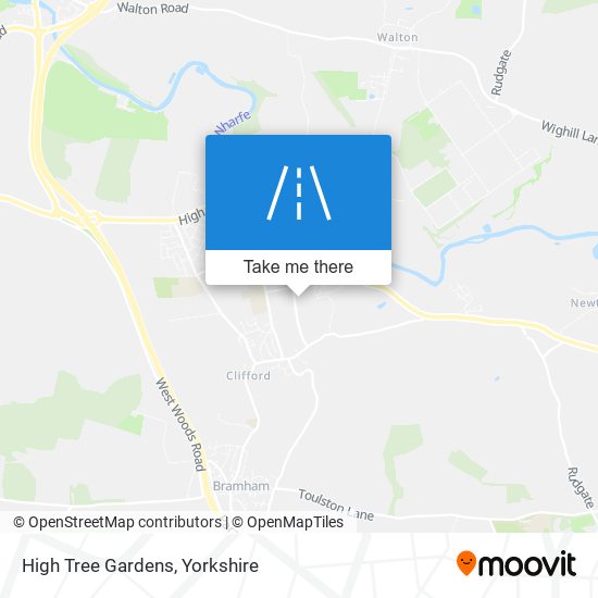 High Tree Gardens map