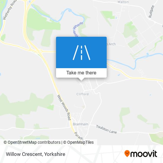 Willow Crescent map