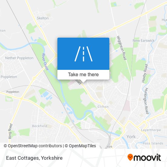 East Cottages map