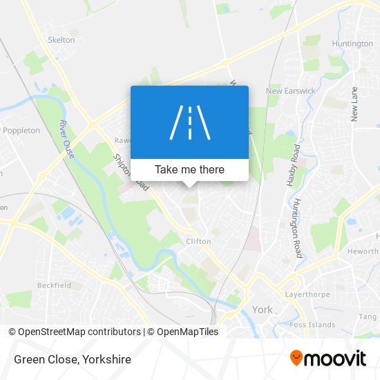 Green Close map