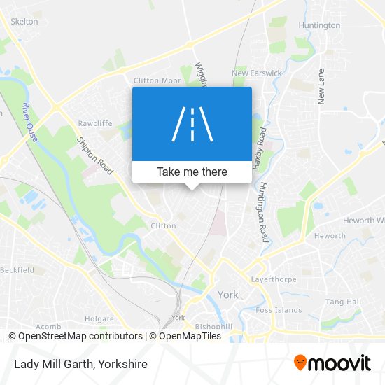 Lady Mill Garth map