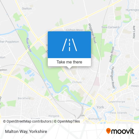 Malton Way map