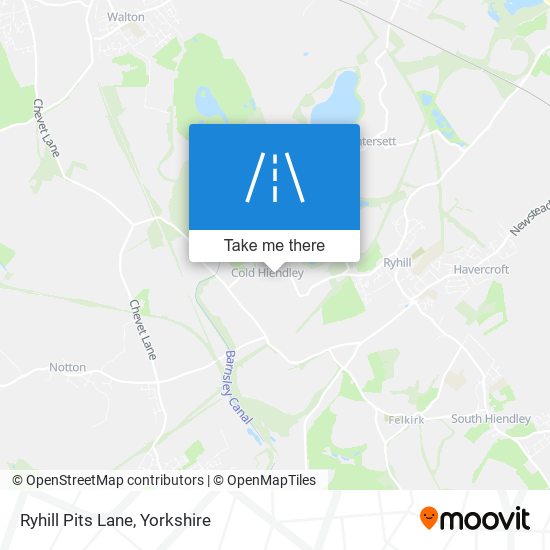 Ryhill Pits Lane map