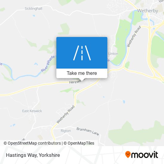 Hastings Way map