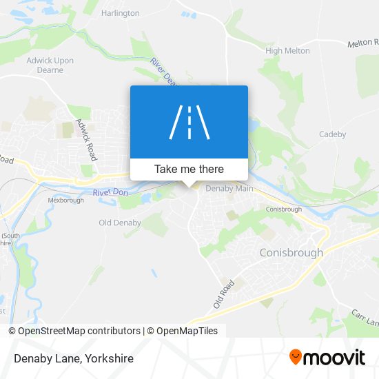 Denaby Lane map