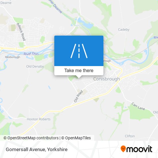 Gomersall Avenue map
