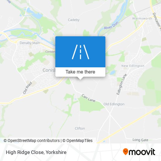 High Ridge Close map