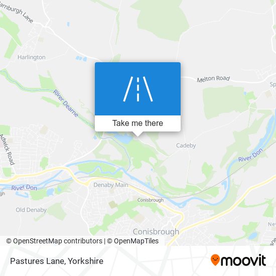Pastures Lane map