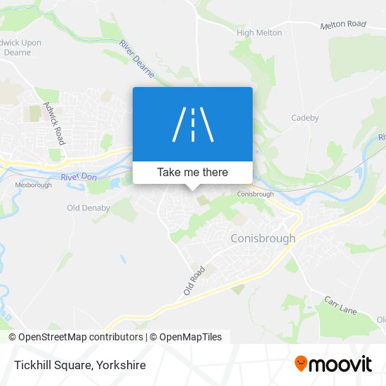 Tickhill Square map