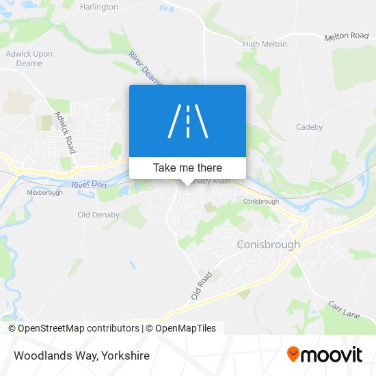 Woodlands Way map