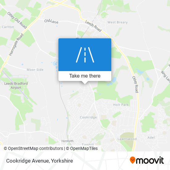 Cookridge Avenue map