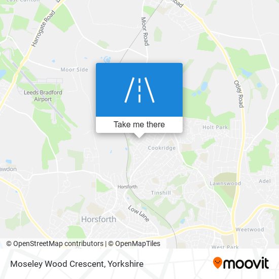 Moseley Wood Crescent map