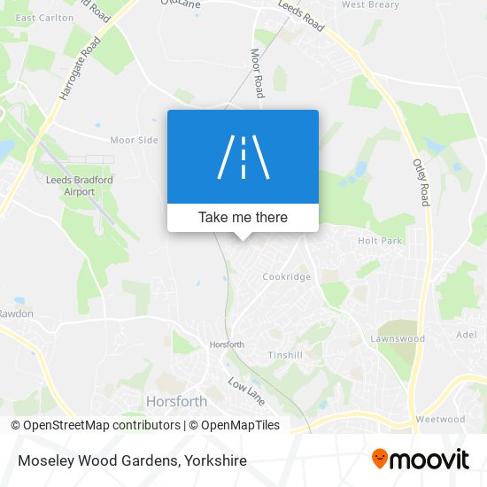 Moseley Wood Gardens map