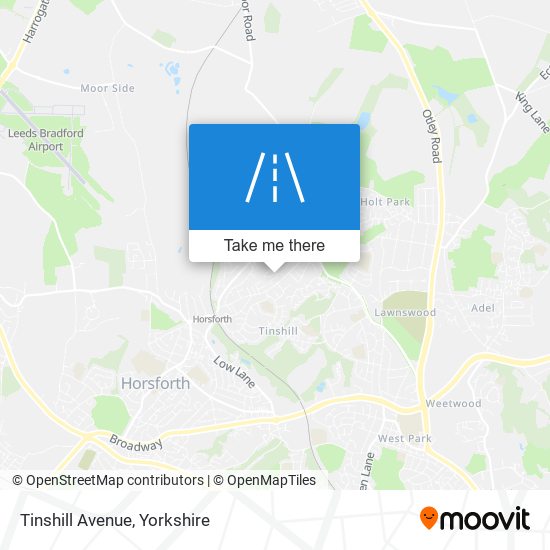Tinshill Avenue map