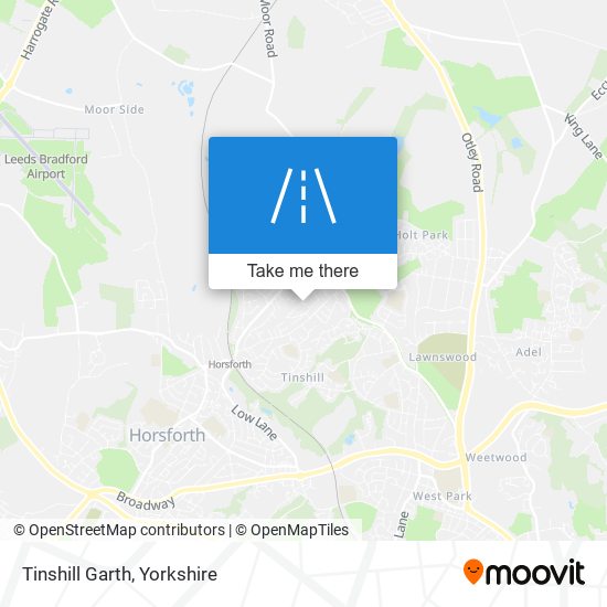 Tinshill Garth map