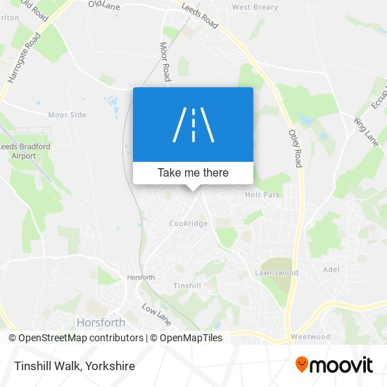 Tinshill Walk map