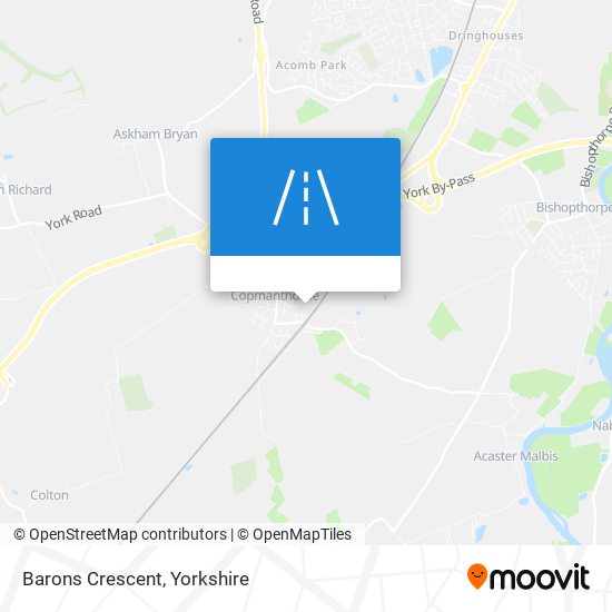 Barons Crescent map