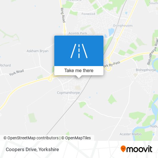 Coopers Drive map