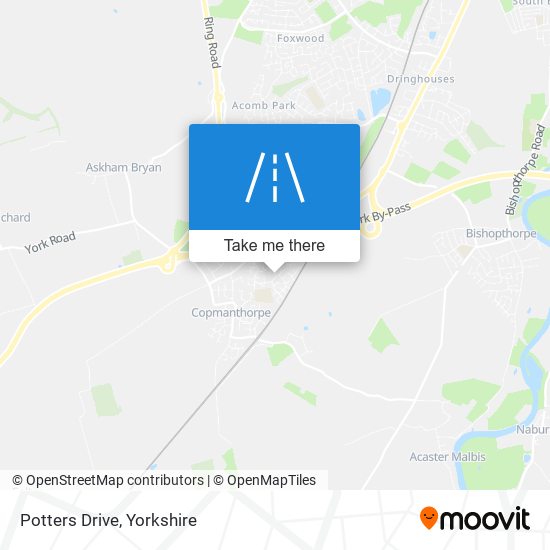 Potters Drive map