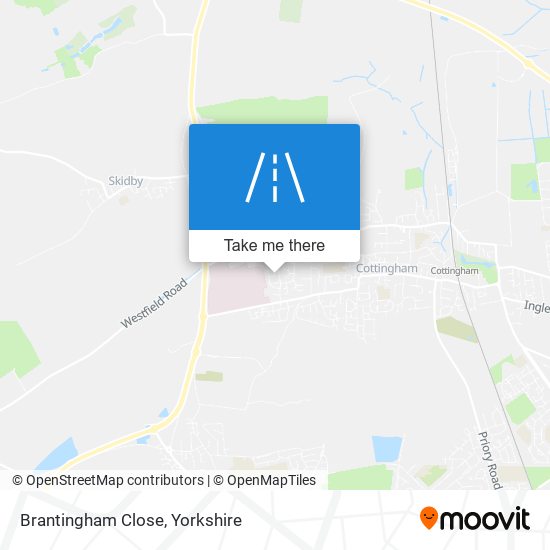 Brantingham Close map
