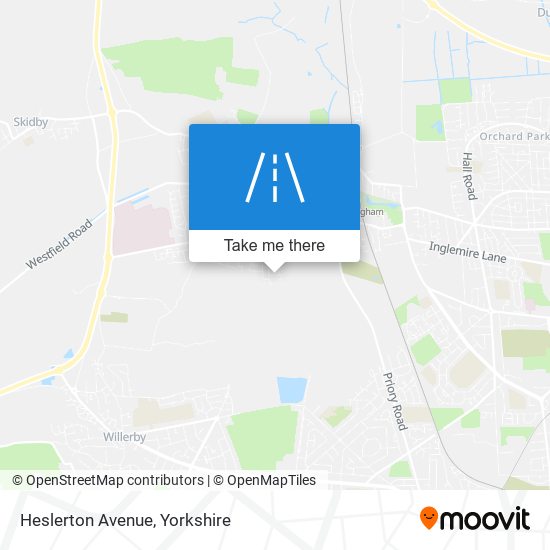 Heslerton Avenue map
