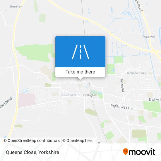 Queens Close map