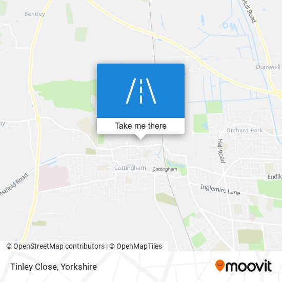 Tinley Close map
